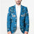Israel Christmas Blazer with Blue Star of David Pattern and Menorah Motif - Wonder Print Shop