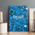 Israel Christmas Canvas Wall Art with Blue Star of David Pattern and Menorah Motif - Wonder Print Shop