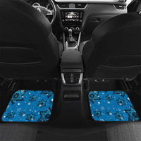 Israel Christmas Car Mats with Blue Star of David Pattern and Menorah Motif - Wonder Print Shop