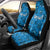 Israel Christmas Car Seat Cover with Blue Star of David Pattern and Menorah Motif - Wonder Print Shop