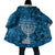 Israel Christmas Cloak with Blue Star of David Pattern and Menorah Motif - Wonder Print Shop