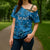 Israel Christmas Cross Shoulder Shirt with Blue Star of David Pattern and Menorah Motif - Wonder Print Shop