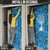 Israel Christmas Door Cover with Blue Star of David Pattern and Menorah Motif - Wonder Print Shop