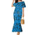 Israel Christmas Family Matching Mermaid Dress and Hawaiian Shirt with Blue Star of David Pattern and Menorah Motif - Wonder Print Shop