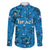 Israel Christmas Family Matching Off The Shoulder Long Sleeve Dress and Hawaiian Shirt with Blue Star of David Pattern and Menorah Motif - Wonder Print Shop