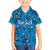 Israel Christmas Family Matching Off Shoulder Maxi Dress and Hawaiian Shirt with Blue Star of David Pattern and Menorah Motif - Wonder Print Shop
