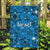 Israel Christmas Garden Flag with Blue Star of David Pattern and Menorah Motif - Wonder Print Shop