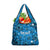 Israel Christmas Grocery Bag with Blue Star of David Pattern and Menorah Motif - Wonder Print Shop