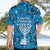 Israel Christmas Hawaiian Shirt with Blue Star of David Pattern and Menorah Motif - Wonder Print Shop
