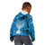 Israel Christmas Kid Hoodie with Blue Star of David Pattern and Menorah Motif - Wonder Print Shop