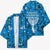 Israel Christmas Kimono with Blue Star of David Pattern and Menorah Motif - Wonder Print Shop