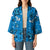 Israel Christmas Kimono with Blue Star of David Pattern and Menorah Motif - Wonder Print Shop
