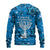 Israel Christmas Ugly Christmas Sweater with Blue Star of David Pattern and Menorah Motif - Wonder Print Shop