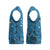 Israel Christmas Knitted V-Neck Vest with Blue Star of David Pattern and Menorah Motif - Wonder Print Shop