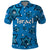 Israel Christmas Polo Shirt with Blue Star of David Pattern and Menorah Motif - Wonder Print Shop