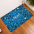 Israel Christmas Rubber Doormat with Blue Star of David Pattern and Menorah Motif - Wonder Print Shop