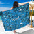 Israel Christmas Sarong with Blue Star of David Pattern and Menorah Motif - Wonder Print Shop