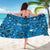 Israel Christmas Sarong with Blue Star of David Pattern and Menorah Motif - Wonder Print Shop
