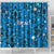 Israel Christmas Shower Curtain with Blue Star of David Pattern and Menorah Motif - Wonder Print Shop
