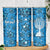 Israel Christmas Skinny Tumbler with Blue Star of David Pattern and Menorah Motif - Wonder Print Shop