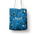 Israel Christmas Tote Bag with Blue Star of David Pattern and Menorah Motif - Wonder Print Shop