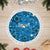Israel Christmas Tree Skirt with Blue Star of David Pattern and Menorah Motif - Wonder Print Shop