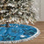 Israel Christmas Tree Skirt with Blue Star of David Pattern and Menorah Motif - Wonder Print Shop