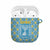 Israel Christmas AirPods Case with Blue-Yellow Star Pattern, Menorah, and Santa Motif - Wonder Print Shop