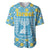 Israel Christmas Baseball Jersey with Blue-Yellow Star Pattern, Menorah, and Santa Motif - Wonder Print Shop
