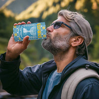 Israel Christmas 4 in 1 Can Cooler Tumbler with Blue-Yellow Star Pattern, Menorah, and Santa Motif - Wonder Print Shop