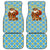 Israel Christmas Car Mats with Blue-Yellow Star Pattern, Menorah, and Santa Motif - Wonder Print Shop