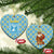 Israel Christmas Ceramic Ornament with Blue-Yellow Star Pattern, Menorah, and Santa Motif - Wonder Print Shop