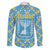 Israel Christmas Family Matching Puletasi and Hawaiian Shirt with Blue-Yellow Star Pattern, Menorah, and Santa Motif - Wonder Print Shop