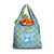 Israel Christmas Grocery Bag with Blue-Yellow Star Pattern, Menorah, and Santa Motif - Wonder Print Shop