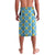 Israel Christmas Lavalava with Blue-Yellow Star Pattern, Menorah, and Santa Motif - Wonder Print Shop