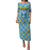Israel Christmas Puletasi with Blue-Yellow Star Pattern, Menorah, and Santa Motif - Wonder Print Shop