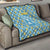 Israel Christmas Quilt with Blue-Yellow Star Pattern, Menorah, and Santa Motif - Wonder Print Shop