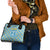 Israel Christmas Shoulder Handbag with Blue-Yellow Star Pattern, Menorah, and Santa Motif - Wonder Print Shop
