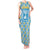 Israel Christmas Tank Maxi Dress with Blue-Yellow Star Pattern, Menorah, and Santa Motif - Wonder Print Shop