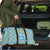 Israel Christmas Travel Bag with Blue-Yellow Star Pattern, Menorah, and Santa Motif - Wonder Print Shop