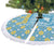 Israel Christmas Tree Skirt with Blue-Yellow Star Pattern, Menorah, and Santa Motif - Wonder Print Shop