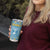 Israel Christmas Tumbler Cup with Blue-Yellow Star Pattern, Menorah, and Santa Motif - Wonder Print Shop