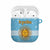 Argentina Christmas AirPods Case with Blue-White Snowflake Pattern, Sun Emblem, and Map Motif - Wonder Print Shop