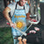 Argentina Christmas Apron with Blue-White Snowflake Pattern, Sun Emblem, and Map Motif - Wonder Print Shop