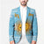 Argentina Christmas Blazer with Blue-White Snowflake Pattern, Sun Emblem, and Map Motif - Wonder Print Shop