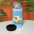Argentina Christmas 4 in 1 Can Cooler Tumbler with Blue-White Snowflake Pattern, Sun Emblem, and Map Motif - Wonder Print Shop