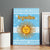 Argentina Christmas Canvas Wall Art with Blue-White Snowflake Pattern, Sun Emblem, and Map Motif - Wonder Print Shop