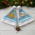 Argentina Christmas Santa Hat with Blue-White Snowflake Pattern, Sun Emblem, and Map Motif - Wonder Print Shop