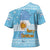 Argentina Christmas Cross Shoulder Shirt with Blue-White Snowflake Pattern, Sun Emblem, and Map Motif - Wonder Print Shop