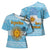 Argentina Christmas Cross Shoulder Shirt with Blue-White Snowflake Pattern, Sun Emblem, and Map Motif - Wonder Print Shop